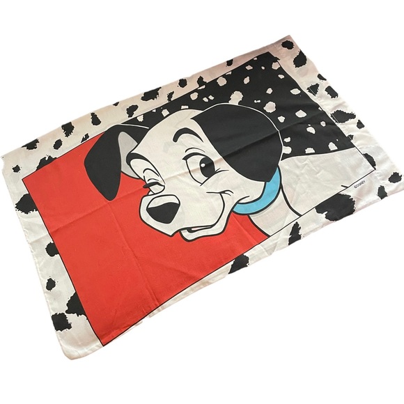 Vintage 90s 101 Dalmatian Twin Fitted Sheet, Top Sheet and Pillow Case - Picture 3 of 3